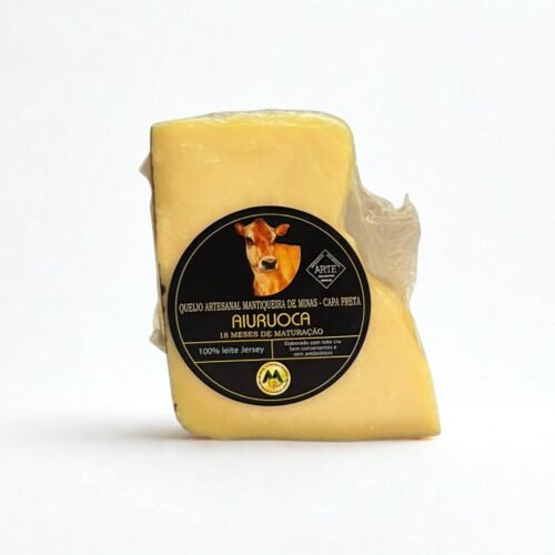 Queijo Capa Preta Mantiqueira de Minas Aiuruoca 18 Meses Maturação