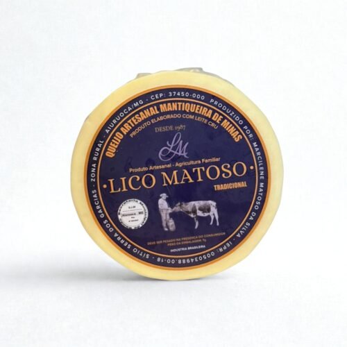 Queijo Artesanal Mantiqueira de Minas Lico Matoso Tradicional