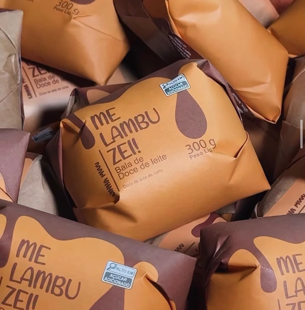 Bala de Doce de Leite 300g Me Lambuzei